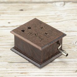 Silent Night, Stille Nacht music box dark walnut