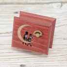 Moon River wind-up music box lovers red