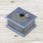 Nagila Hava wind-up music box blue