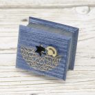 Nagila Hava wind-up music box blue