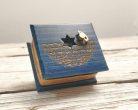 Nagila Hava wind-up music box blue