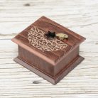 Nagila Hava wind-up music box mahogany