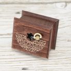 Nagila Hava wind-up music box mahogany