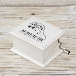 Hungarian Raphsody Franz Ferenc Liszt music box white