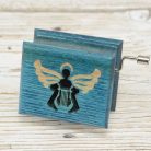 Mozart Lullaby music box turquoise