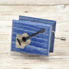 Godfather Guitar music box blue