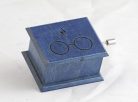 Fantasy music box glasses and scar blue