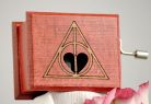 Fantasy music box heart love red